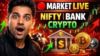 🔴 LIVE Market Today | NIFTY &bull; BANK NIFTY &bull; CRYPTO | Live Trading & Analysis Hindi