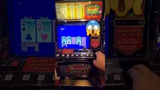 Old Coin Video poker machine! #casino #lasvegas #gambling #videopoker #poker #slots  #slotwin
