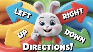 Mikku Bunny Learns Directions 🧭 | Left Right Up Down | Hindi Kids Learning Kids