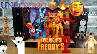 UNBOXING 📦🔥de la Palomera 🍿de FIVE NIGHTS AT  FREDDY'S' 2 😱 ( Los Animatronicos Toys Llegaron ) 🐻🐰🐥🦊