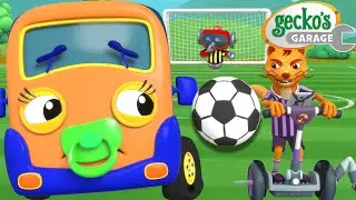 Soccer Showdown! | Season 4 Best Moments of Gecko's Garage | Trucks For Children | Cartoons For Kids