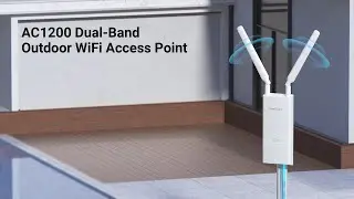 BrosTrend AC1200 Long-Range Outdoor WiFi Access Point, Wired Uplink. Reliable Outdoor WiFi.