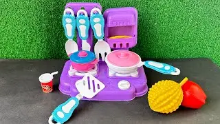 5 Minutes ASMR of Cooking Toys 🍎🍝🥤 Durian, Apple, Banana, Cola, Noodles, Pan, & Stove | No Talking
