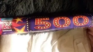 SMC145 Shogun 500 shot barrage candle. (big 500 shot Roman candle)