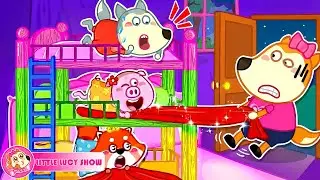 Little Lucy Show 🎀 Lucy Fight for the Top Bunk! 🛏️😤 Bunk Bed Battle?! | Kids Cartoon