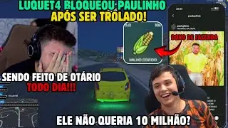 🤬Ñ AGUENTA MAIS! PAULINHO O LOKO TROLA LUQUET4 E ELE BLOQUEOU PAULINHO na CAPITAL CITY