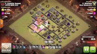 Clash of Clans TH9 GoVaBoHo 3 STAR ATTACK