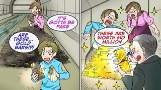 Forced to Live in the Sewers, We Discovered $10 Million in Gold [Manga Dub]
