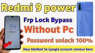 Redmi 9power frpbypass|| Activity Launcher Not showing 100% Solution||google account bypass _2024