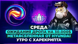 Утро с Харекрипта. Ожидания дропа на 30 тыс баксов по Enso. Метавселенная от Hyundai.