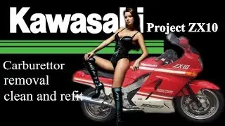 ZX10 Restoration - #2 carburettor removal and clean