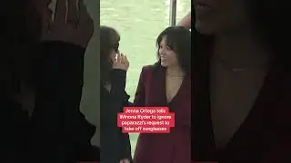 Jenna Ortega tells Winona Ryder to IGNORE paparazzi's request to take off sunglasses