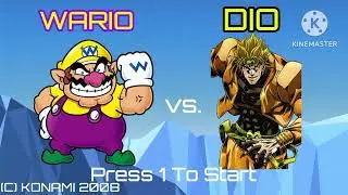 Wario vs. DIO (English Wii Bootleg) Continue & Game Over (BLOOD WARNING)