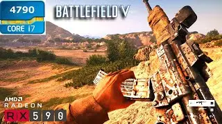 Battlefield V Test : i7 4790 + RX 590 8GB With Ultra Settings