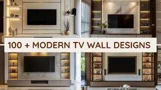 100 Modern TV Wall Design Ideas to Upgrade Your Living Room!