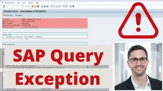 SAP Query: Exception condition 