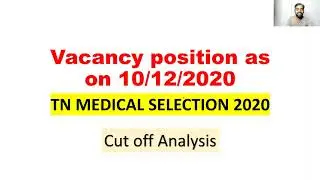 Vacancies | Counselling day 11 | Tamil Nadu Counselling 2020 | NEET 2020 latest |TN MBBS counselling
