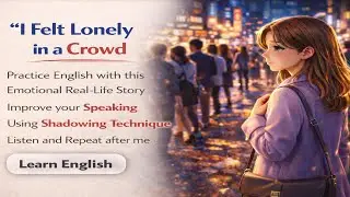 Shadowing English Story (B1&ndash;B2) | I Felt Lonely in a Crowd 🌆 | Speak English with Confidence