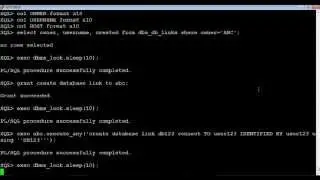 Oracle Database: How to create a database link on another schema without password