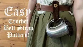 Crochet Trinket Belt Strap Free Pattern! (Beginner Friendly)