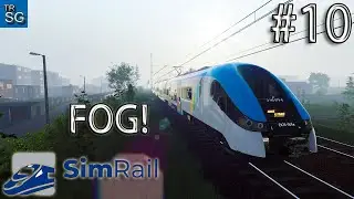 SimRail - The Railway Simulator - From Zawiercie to Katowice in Foggy Weather with EN76 Train! #10