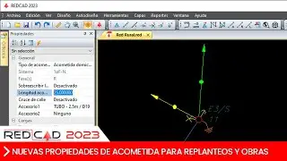 REDCAD - Nuevas propiedades de acometida para replanteos y obras
