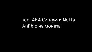 тест АКА Сигнум и Nokta Anfibio на монеты