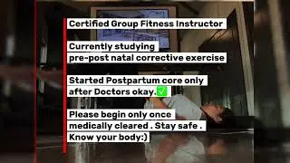 Postpartum Core recovery exercises SET-1