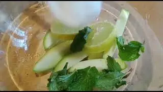 green mango mojito easy recipe |asmr with music 😋