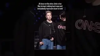 JK cannot see Jimin being sad 🥹 #jikook #kookmin #jimin #jungkook #bts