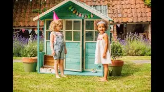 Plum Play Teal Wooden Cubbyhouse