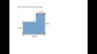 Perimeter of an L shaped compound shape