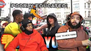 AMERICANS REACT TO ASKING LONDONERS WHY THEY DISLIKE NEW YORK 🤨🗽