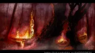 FIRE IN THE FOREST - SPEED PAINTING