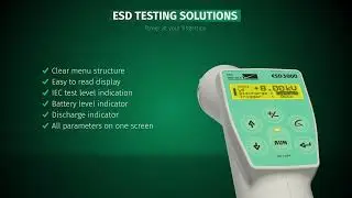 ESD3000 - HANDHELD ESD SIMULATOR WITH MODULAR DISCHARGE CIRCUITS UP TO 30KV