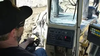 Inside the CAT D11R | Rolling dirt & pushing a lift on...