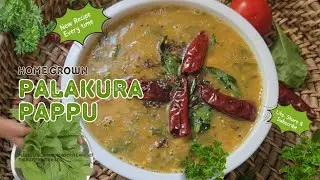 Palakura pappu with extra flavours | Healthy eating | Youtube Video | @CreativeVlogs_5
