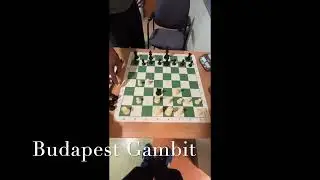 Black Wins By Smothered Mate in 9 Moves - Budapest Gambit Chess