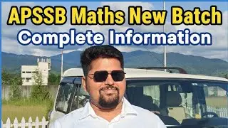 APSSB 2026 Maths New Batch | Complete Information  #apssb 