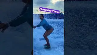 First Time Standing Up on the FlowRider | Oasis of the Seas 🚢🌊
