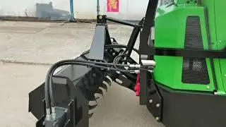 farming machine M915 wheel loader with rear PTO and rotary tiller