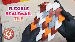 3D Printed Flexible Scalemail Tile for Cosplay - TRIPLE G WORKSHOP