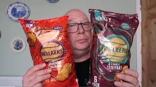 Walkers Masala Chicken & Walkers Sticky Teriyaki Crisps.