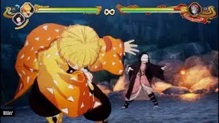 Master Level Zenitsu and Nezuko team ToD 100% Combo - Demon Slayer The Hinokami Chronicles 2