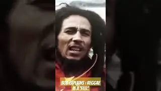 Bob Marley explains. 'What is reggae?'....  it's the 'feel. #bobmarley #reggae #interview