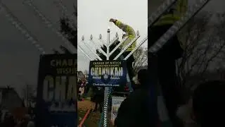 Happy Chanukah! First light at the Natick Town Common! 11.28.21