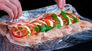 Ich bereite es für jede feier vor. Die hähnchenroulade wird als erste gegessen