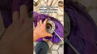 Cara Melepas Plat Kampas Otomatis Vario 125 #honda #vario #bengkelmotor