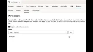 Role Based UI Security in Visual Builder