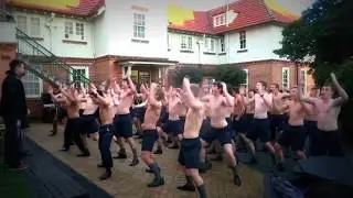 Leaving Haka by Hadfield House, Wanganui Collegiate School